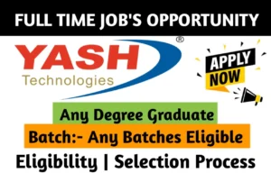 Yash Technology Hiring Fresher Drive 2024