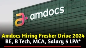 Amdocs Fresher Recruitment 2024