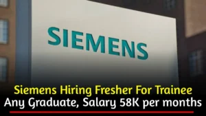 Siemens Trainee Recruitment 2024