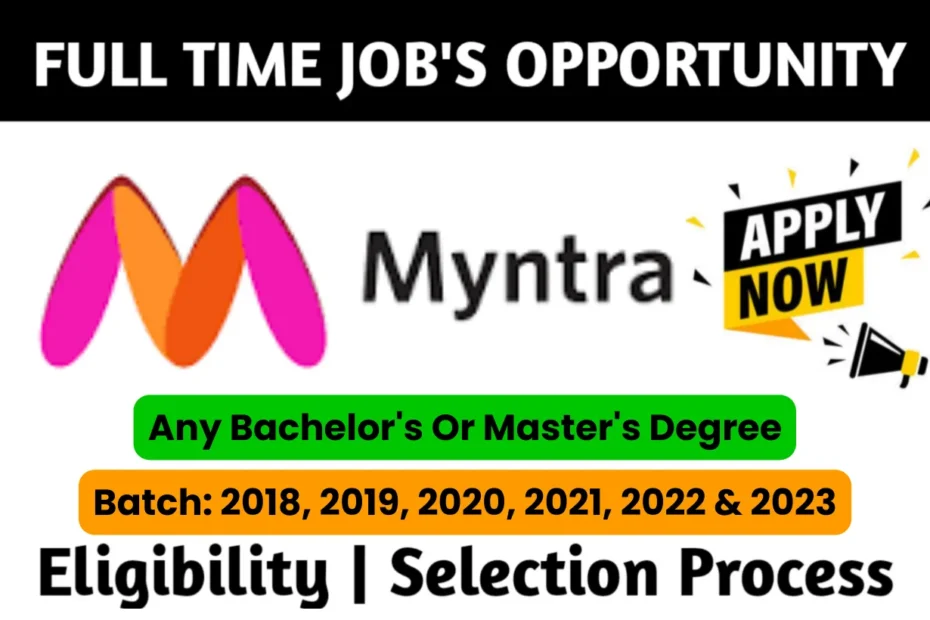 Myntra Recruitment Drive 2023