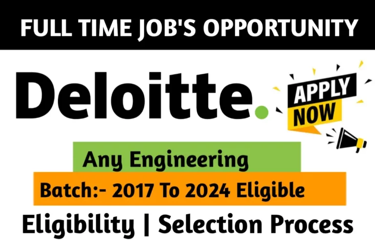 Deloitte Hiring Internship 2024